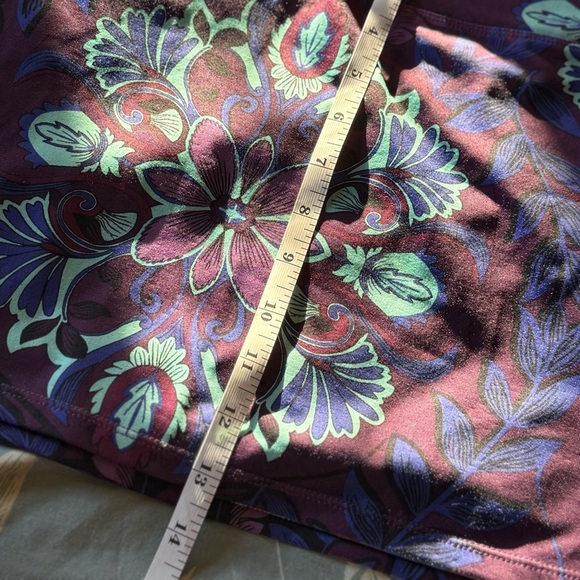 Athleta Purple and Blue Floral Mini Athletic Skirt - Picture 5 of 6